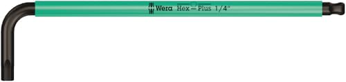 Wera 05022640001 950/9 Hex-Plus Multicolour Imperial 2, Winkelschlüsselsatz, zöllig, BlackLaser, 9-teilig