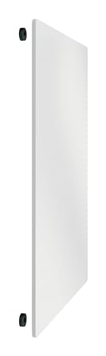 Nobo Magnetisches Whiteboard ohne Rahmen, 600 x 450 mm, individuell erweiterbare Whiteboardtafel, ideal für Büros und Teamarbeit, Stahl, Weiß, 1915656
