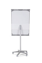 Bi-Office Mobiles Flipchart Smart, mit 5 Rollen, Magnetisch, Aluminiumrahmen, Tafelgröße 70 x 100 cm, Gesamthöhe 180 cm,Grau,
