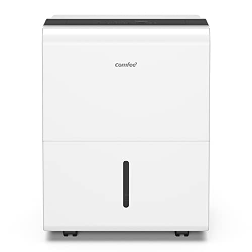 Comfee Luftentfeuchter, 50L/24h, Raumgröße ca. 250m³(100m²), Intelligenter Entfeuchtermodus, 24H Timer, Wassertank 6L, MDDP-50DEN7