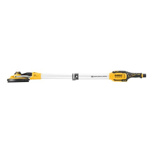 Dewalt 18 Volt Akku-Trockenbauschleifer DCE800NB (bürstenloser Motor, Drehzahlvorwahl über Rändelrad, mit ausziehbarem Teleskop-Schaft, AirLock kompatibel, inkl. 3x Schleifgitter & Transporttasche)