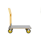 STANLEY klappbarer Plattformwagen, Tragkraft 200Kg, SXWTI-PC511, Transportwagen, Lagerwagen, Paketwagen, Plattformabmessungen 90x61cm, Schiebebügelwagen, Anti-Rutsch Plattform, platzsparend verstaubar