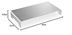 DIGITUS Designer Monitor-Erhöhung aus Aluminium - Bildschirm-Ständer - Traglast 10 kg - Nicht Rutschend - Silber