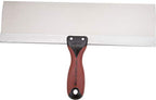 Marshalltown Flächenspachtel mit DuraSoft Griff aus Edelstahl, Werkzeug für Trockenbauer und Maler, Maße des Spachtels: 356x76 mm 4514SD Silber