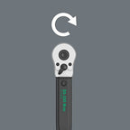Wera 05075611001 Click-Torque B 2 Drehmomentschlüssel mit Umschaltknarre 3/8", 20-100 Nm