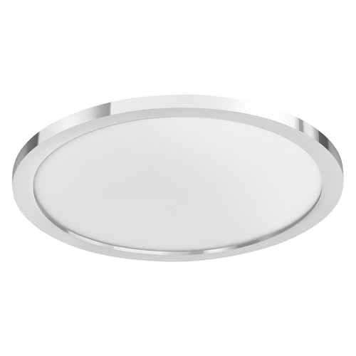 LEDVANCE Smart LED Badezimmerlampe Chrome, 18W, 2100LM, 3000-6500K, 30cm, IP44, Orbis Disc Wandleuchte, Badezimmerleuchte mit Wifi Technologie, dimmbar, steuerbar über App und Sprachassistenten