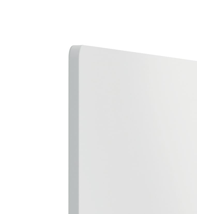 Nobo Magnetisches Whiteboard ohne Rahmen, 600 x 450 mm, individuell erweiterbare Whiteboardtafel, ideal für Büros und Teamarbeit, Stahl, Weiß, 1915656