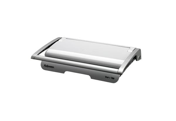 Fellowes Star+ Bindemaschine mit Aufbewahrungsfach – 15 Blatt Stanzkapazität für A4-Dokumente – Manuelle Plastikbindemaschine – 150 Blatt Bindekapazität – Ideal für Zuhause oder das kleine Büro