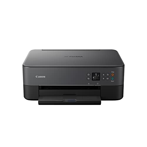 Canon PIXMA TS5350i Multifunktionsdrucker 3in1 Drucker/Kopierer/Scanner, WLAN, Randlosfotos, kabelloses Drucken/Scannen, Duplex, PIXMA Print Plan, schwarz [+ 20 Blatt Canon-Fotopapier PP-201 9x9cm]
