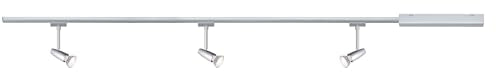 Paulmann 95459 URail Schienensystem Set Barelli max 3x10W GU10 Chrom matt/Chrom 230V 1m Schienensystem Schienenleuchte Deckenbeleuchtung