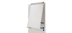 MAUL Flipchart MAULoffice 70 x 100 cm | Magnettafel für Wände und Türen | platzsparend im Büro | geeignet für Papier in verschiedenen Formaten | mit Ablage für Marker und Stifte | Silber