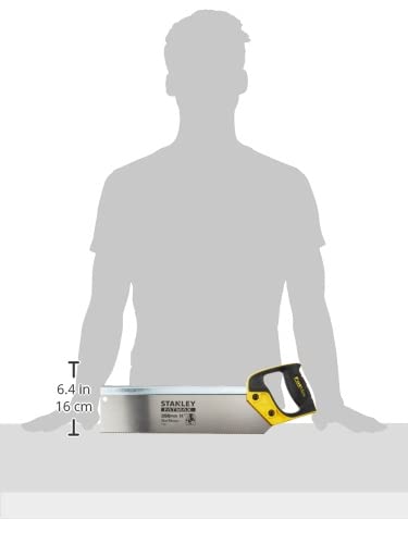 Stanley FatMax Rückensäge,350mm Länge, 13 Zähne/Inch, verstärkter Rücken, ABS-Kunststoff, ergonomischer Griff, 2-17-202