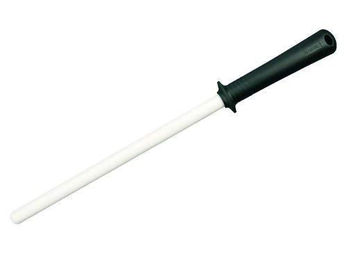 Kyocera Keramik Schleifstab für Stahlklingen, Länge: 35 cm, besonders effektives und einfaches Schleifen, Messerschärfer Profi, Wetzstahl für Messer, Wetzstab Keramik, Schwarz