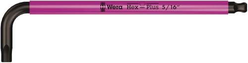 Wera 05022640001 950/9 Hex-Plus Multicolour Imperial 2, Winkelschlüsselsatz, zöllig, BlackLaser, 9-teilig