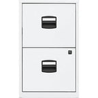 Bisley Home Hängeregistraturschrank PFA, 2 HR-Schubladen, Metall, 696 Verkehrsweiß, 40 x 41.3 x 67.2 cm