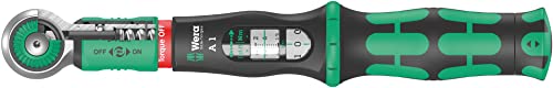 Wera 05075830001 Safe-Torque A 1 Set 1, Drehmomentschlüssel-Satz, 1/4" Vierkant, 2-12 Nm, 10-teilig, Schwarz-grün