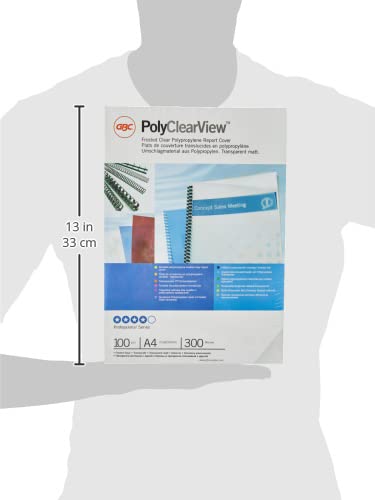 PolyClearView Abdeckfolie, 100 Stück, 300 Micron, frosted clear