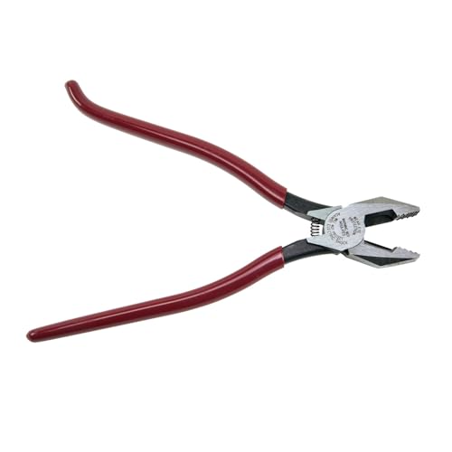 Eisenarbeiter-Zange, aggressiver Rändel, 22,9 cm kleine Werkzeuge D201-7CSTA, rot