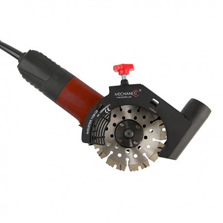 MECHANIC AirDuster 125mm Staubabsaugung Winkelschleifer für Diamanttrennscheiben passsend für 115mm und 125mm