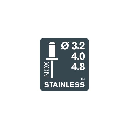 Rapid Nietzange RP100 Multi, Kraftsparende Blindnietzange mit Universalmundstück, für Aluminium und Edelstahl Nieten von 3,2 bis 4,8 mm