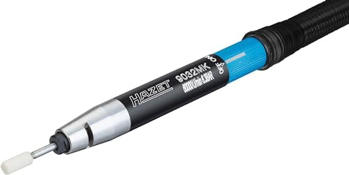 HAZET - Mini-Stabschleifer, gerade 9032MK | Hohe Standzeit dank Kevlar Lamellen | Schlauchlänge: 1500 mm| Kupplungsstecker: Nennweite 7,2