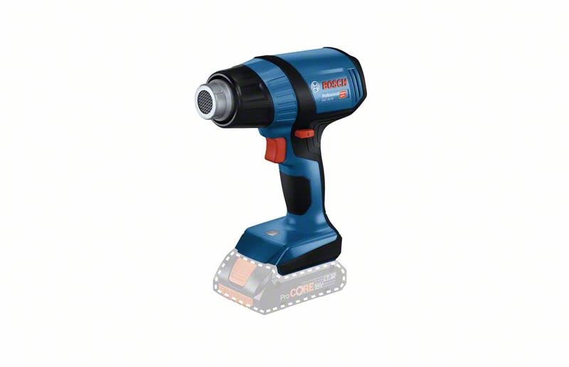 Bosch Professional 18V System Akku Heißluftgebläse GHG 18V-50 (inkl. Reflektordüse, 32x 33 mm, Reduzierdüse, 9 mm, L-BOXX, ohne Akku/ Ladegerät)