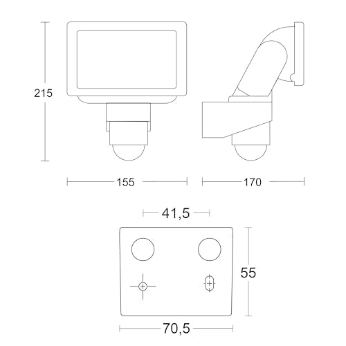 Steinel LED Außenstrahler LS 150 S schwarz, 240° Bewegungsmelder, max. 12 m Reichweite, 14,7 W, Schwenkbar, 1375 lm, 4000 K