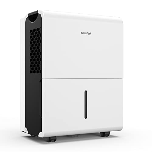 Comfee Luftentfeuchter, 50L/24h, Raumgröße ca. 250m³(100m²), Intelligenter Entfeuchtermodus, 24H Timer, Wassertank 6L, MDDP-50DEN7