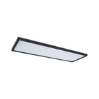 Paulmann 71003 LED Panel Atria Shine 3-Step-Dim eckig - Dimmbar Warmweiß Lichtpanel Kunststoff Deckenpanel 3000 K, Schwarz, Incl. 1x22 W, 580 x 200 mm