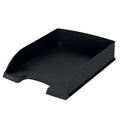 Leitz Briefablage A4, 5er Pack, stapelbare Ablagefächer, Blauer Engel, Recycle-Sortiment, Schwarz, 52275095