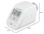 Homematic IP Smart Home Heizkörperthermostat – Basic, digitaler Thermostat Heizung, Steuerung per App, Alexa, Google Assistant, einfache Installation, Energie sparen, 153412A3