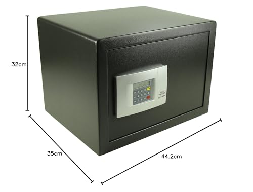 Burg-Wächter Hoteltresor mit elektronischem Zahlenschloss, Point-Safe, 38,8 l, 20,5 kg, P 3 E KA 4, Schwarz
