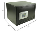 Burg-Wächter Hoteltresor mit elektronischem Zahlenschloss, Point-Safe, 38,8 l, 20,5 kg, P 3 E KA 4, Schwarz