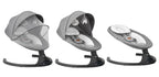 MoMi KENANI Babywippe für Kinder bis 9 kg, klappbar, mit Fernbedienung & Bluetooth zum Verbinden mit Smartphone, Batterie- oder Stromanschluss, mit 5-Punkt-Sicherheitsgurt, Sonnenschutz, Insektennetz