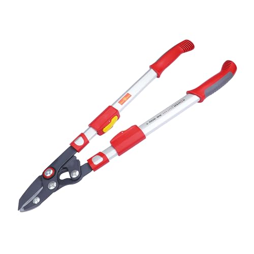 WOLF-Garten Amboss-Astschere Power Cut*** RS 900 T (für Äste bis 50mm Ø, von 65 bis 90 cm teleskopierbar, mit antihaftbeschichteten Klingen, ideal für abgestorbenes & hartes Holz) 73BGA009650