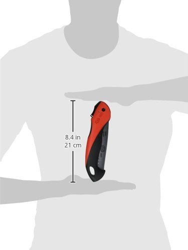 FELCO 600 Säge (Sägeblatt 16 cm, Klappsäge Schnitt-ø 50 mm, Länge 350 mm, ziehender Schnitt, Astsäge klappbar, Baumsäge für Links- und Rechtshänder), 26 x 16 x 12 cm