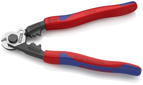 Knipex 95 62 190 SBA Komfort Grip Drahtseilschere,