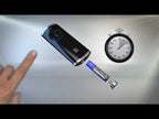 Hörmann Handsender HSE1 868-BS (Struktur Chrom schwarz, mit ‚Tastenfunktion, mit Öse für Schlüsselanhänger, BiSecur Funktechnologie) 4511728