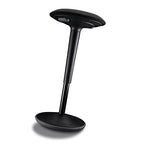 Sedus se:fit, Ergonomischer Hocker, Stehhocker, Stehsitz, Stehhilfe, Schwarz, Kunststoff, Gummifuß, 53-80 cm Höhenverstellbar