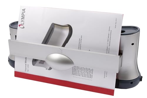 Olympia - Effizientes Thermobindegerät A4 TB-1280 | extra schnell einsatzbereit | nur 1 min. Bindezeit | einfachstes und schnellstes Bindesystem bis 200 Blatt | Abkühlhalterung