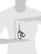 Prym 611512 8" Professional Schneiderschere | Stoffschere 21 cm aus Edelstahl mit ergonomischem Soft-Griff | Präzises Schneiden von feinen & festen Stoffen | Lila | Für Rechts- & Linkshänder
