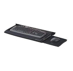 Fellowes Tastaturschublade ausziehbar, zur Montage unter dem Schreibtisch, höhenverstellbar, mit Mausablage und Handgelenkauflage, schwarz