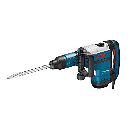 Bosch Professional Schlaghammer GSH 7 VC (inkl. Zusatzhandgriff, Fetttube, Maschinentuch, 1x Spitzmeißel, SDS max, RTec Speed, 400mm, Handwerkoffer)