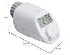 eqiva 5er Set Elektronik-Heizkörperthermostat Model N mit Boost-Funktion und leisem Kompaktgetriebe