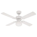 Westinghouse Vegas 7218540 Deckenventilator mit Beleuchtung, A++ to E, Metall, 60 W, E27, weiß, 105 x 105 x 44.2 cm