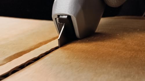 MARTOR Sicherheitsmesser mit Klingeneinzug, SECUPRO 625, Profi Cuttermesser, Aluminium, Rechts- & Linkshänder, Logistik