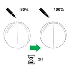 Leitz Ergo Active Sitzball mit Anti-Wegroll-Funktion, Ergonomische Alternative zum Bürostuhl, Gymnastikball, 65 cm Durchmesser, Stoffbezug, Für Büro oder Home Office, Ergo-Serie, Dunkelgrau, 65420089