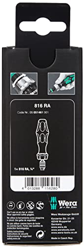 Wera Ratschenschraubendreher 816 RA, 1/4 Zoll x 142.0 mm, 05051461001