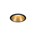 Paulmann 93404 LED Einbauleuchte Cole rund incl 3x6W dimmbar Einbaustrahler Schwarz, Gold matt Einbaulampe Kunststoff, Alu Zink Deckenspot 2700K