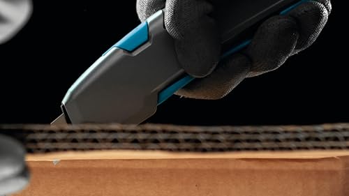 MARTOR Sicherheitsmesser mit Klingeneinzug, SECUPRO 625, Profi Cuttermesser, Aluminium, Rechts- & Linkshänder, Logistik